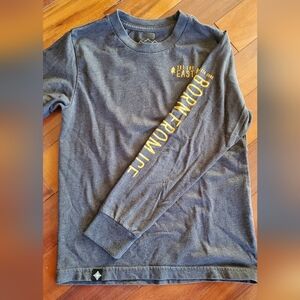 Ski The East Long Sleeve Shirt Tee - Gray - Youth  Medium